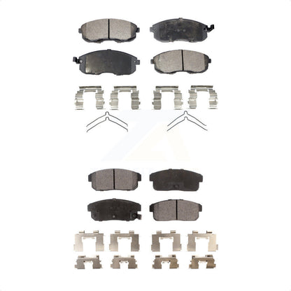 [Avant + Arrière] Kit de plaquette (semi-métallique) de frein pour Nissan Sentra Infiniti G20 INFINITI KPF-100320 par Positive Plus