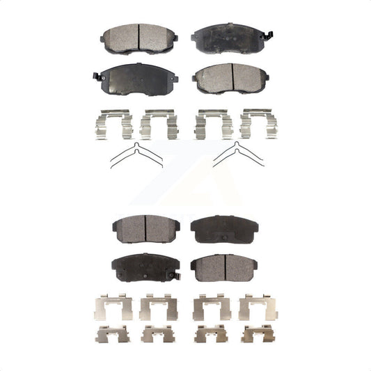 [Avant + Arrière] Kit de plaquette (semi-métallique) de frein pour Nissan Sentra Infiniti G20 INFINITI KPF-100320 par Positive Plus
