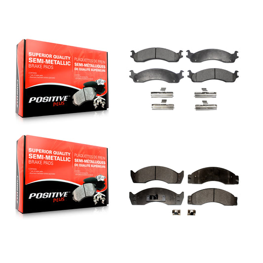[Avant + Arrière] Kit de plaquette (semi-métallique) de frein pour Ford E-450 Super Duty Econoline KPF-100321