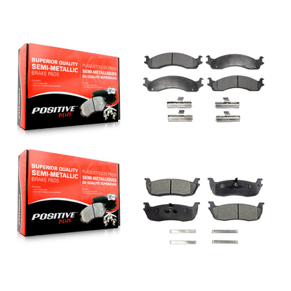 [Avant + Arrière] Kit de plaquette (semi-métallique) de frein pour Ford F-250 HD KPF-100323