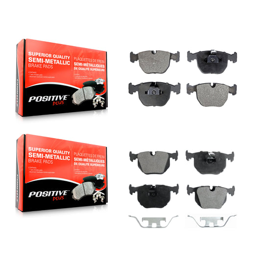 [Avant + Arrière] Kit de plaquette (semi-métallique) de frein pour BMW X5 740iL Land Rover Range 740i M5 KPF-100326