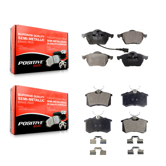 [Avant + Arrière] Kit de plaquette (semi-métallique) de frein pour Volkswagen Beetle Jetta Golf Passat KPF-100327
