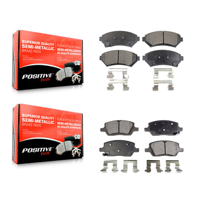 [Avant + Arrière] Kit de plaquette (semi-métallique) de frein pour 2005 Pontiac Montana FWD KPF-100329