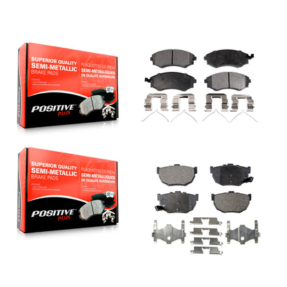 [Avant + Arrière] Kit de plaquette (semi-métallique) de frein pour Hyundai Elantra Tiburon KPF-100332