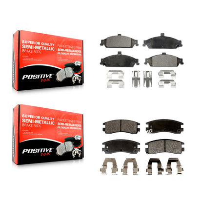 [Avant + Arrière] Kit de plaquette (semi-métallique) de frein pour Pontiac Grand Am Oldsmobile Alero KPF-100342