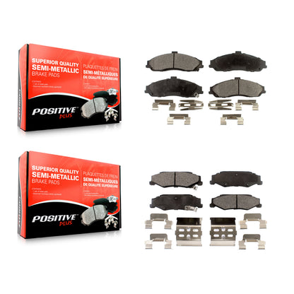 [Avant + Arrière] Kit de plaquette (semi-métallique) de frein pour Chevrolet Corvette Cadillac XLR KPF-100343