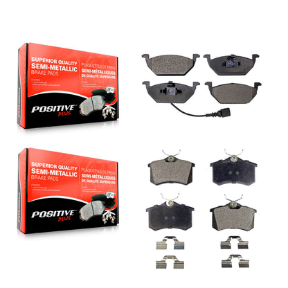 [Avant + Arrière] Kit de plaquette (semi-métallique) de frein pour Volkswagen Beetle Jetta KPF-100346