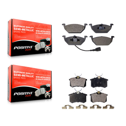[Avant + Arrière] Kit de plaquette (semi-métallique) de frein pour Volkswagen Jetta Beetle Golf City KPF-100347