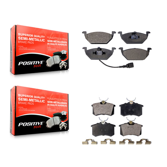 [Avant + Arrière] Kit de plaquette (semi-métallique) de frein pour Volkswagen Jetta Beetle Golf City KPF-100347