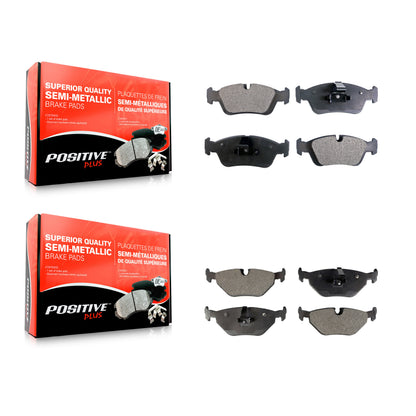 [Avant + Arrière] Kit de plaquette (semi-métallique) de frein pour BMW 325i 325Ci Z4 323i 325xi 328i 323Ci 318ti 318i 328Ci 323is 328is 318is 320i KPF-100348