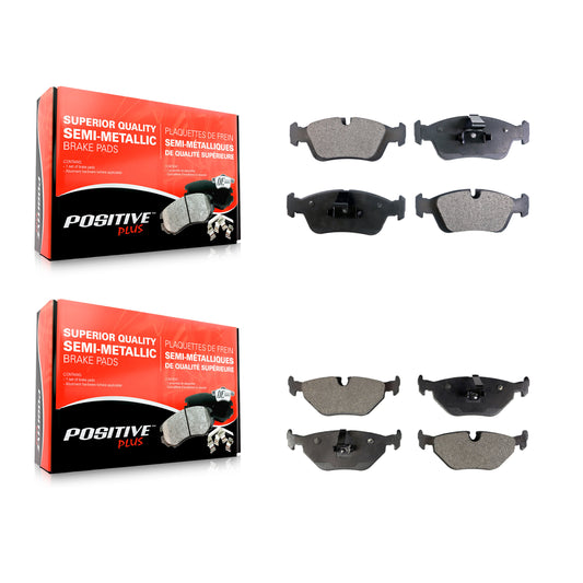 [Avant + Arrière] Kit de plaquette (semi-métallique) de frein pour BMW 325i 325Ci Z4 323i 325xi 328i 323Ci 318ti 318i 328Ci 323is 328is 318is 320i KPF-100348