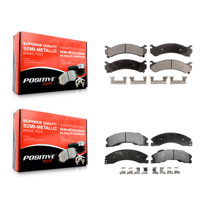 [Avant + Arrière] Kit de plaquette (semi-métallique) de frein pour Chevrolet Express 3500 GMC Savana 4500 KPF-100349