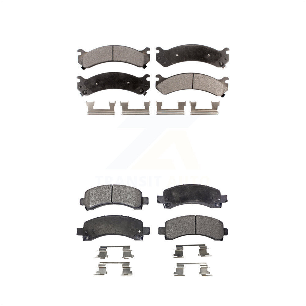 [Avant + Arrière] Kit de plaquette (semi-métallique) de frein pour Chevrolet Express 3500 2500 GMC Savana 4500 KPF-100353 par Positive Plus