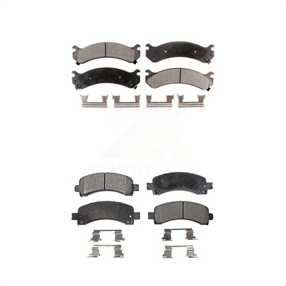 [Avant + Arrière] Kit de plaquette (semi-métallique) de frein pour Chevrolet Express 3500 2500 GMC Savana 4500 KPF-100353 par Positive Plus