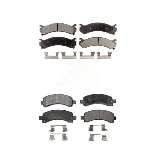 [Avant + Arrière] Kit de plaquette (semi-métallique) de frein pour Chevrolet Express 3500 2500 GMC Savana 4500 KPF-100353 par Positive Plus