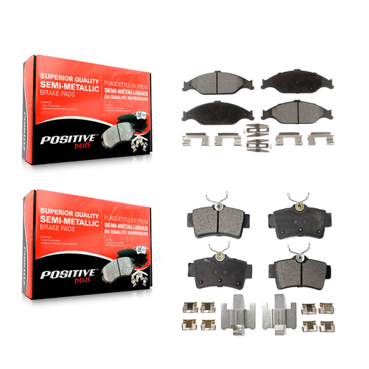 [Avant + Arrière] Kit de plaquette (semi-métallique) de frein pour Ford Mustang KPF-100365