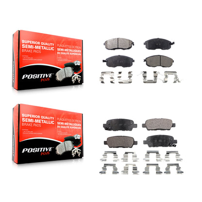[Avant + Arrière] Kit de plaquette (semi-métallique) de frein pour Nissan Altima Sentra Juke Infiniti G35 350Z INFINITI KPF-100369