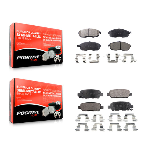 [Avant + Arrière] Kit de plaquette (semi-métallique) de frein pour Nissan Altima Sentra Juke Infiniti G35 350Z INFINITI KPF-100369