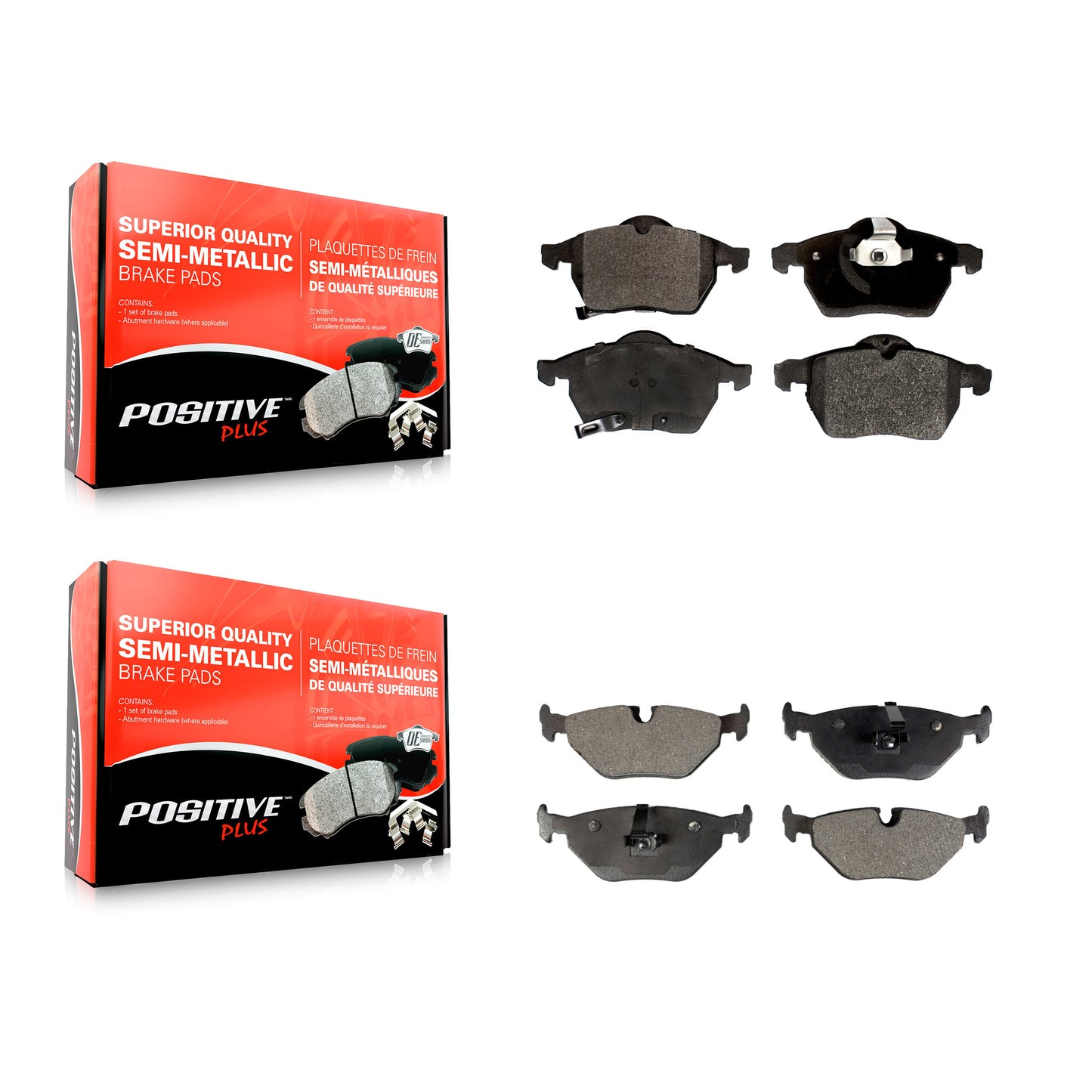 [Avant + Arrière] Kit de plaquette (semi-métallique) de frein pour Saab 9-5 KPF-100371