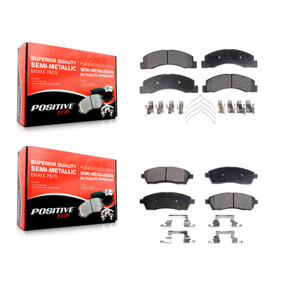 [Avant + Arrière] Kit de plaquette (semi-métallique) de frein pour Ford F-250 Super Duty F-350 Excursion KPF-100373