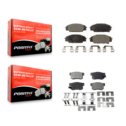 [Avant + Arrière] Kit de plaquette (semi-métallique) de frein pour Honda Civic Acura RSX S2000 CSX KPF-100374