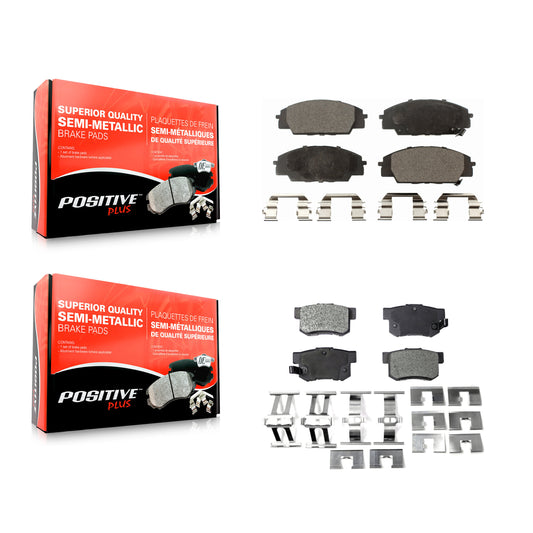 [Avant + Arrière] Kit de plaquette (semi-métallique) de frein pour Honda Civic Acura RSX S2000 CSX KPF-100374