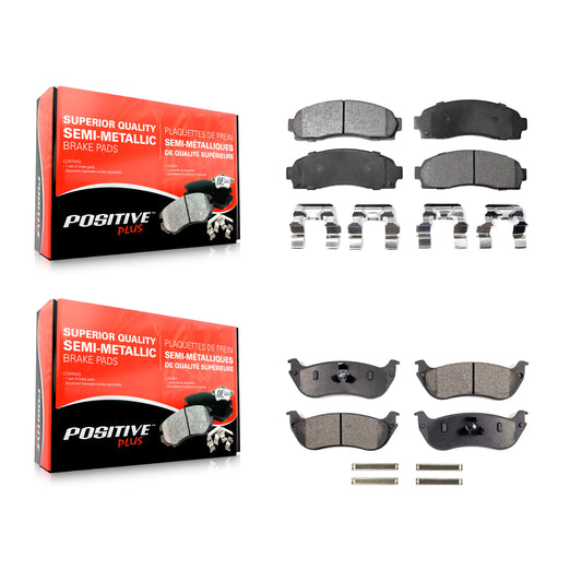 [Avant + Arrière] Kit de plaquette (semi-métallique) de frein pour Ford Explorer Mercury Mountaineer KPF-100376