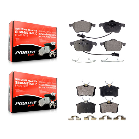 [Avant + Arrière] Kit de plaquette (semi-métallique) de frein pour Volkswagen Passat Audi A4 Quattro A6 S6 KPF-100381