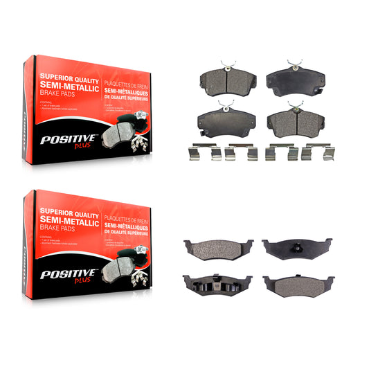 [Avant + Arrière] Kit de plaquette (semi-métallique) de frein pour Chrysler PT Cruiser Dodge Neon KPF-100382