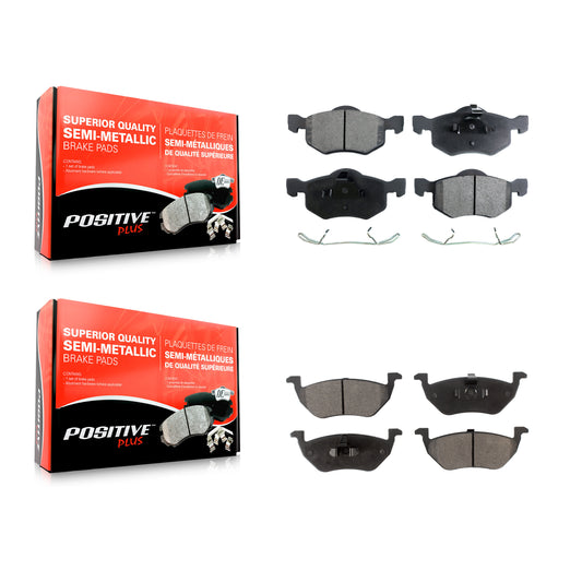 [Avant + Arrière] Kit de plaquette (semi-métallique) de frein pour Ford Escape Mazda Tribute Mercury Mariner KPF-100383