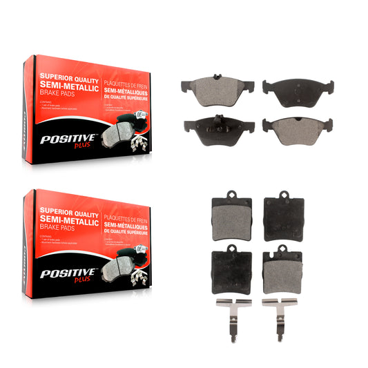 [Avant + Arrière] Kit de plaquette (semi-métallique) de frein pour Mercedes-Benz E320 CLK320 E430 CLK430 KPF-100388