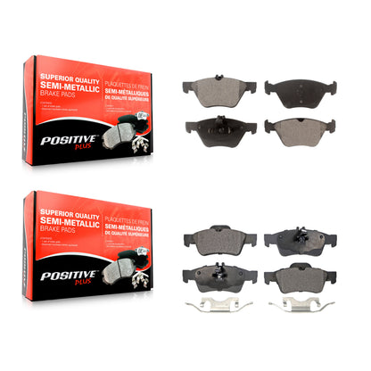 [Avant + Arrière] Kit de plaquette (semi-métallique) de frein pour Mercedes-Benz E350 E320 E300 KPF-100389