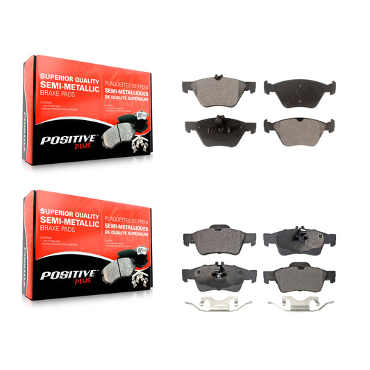 [Avant + Arrière] Kit de plaquette (semi-métallique) de frein pour Mercedes-Benz E350 E320 E300 KPF-100389