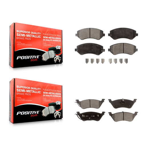 [Avant + Arrière] Kit de plaquette (semi-métallique) de frein pour Dodge Grand Caravan Chrysler Town & Country Voyager KPF-100393