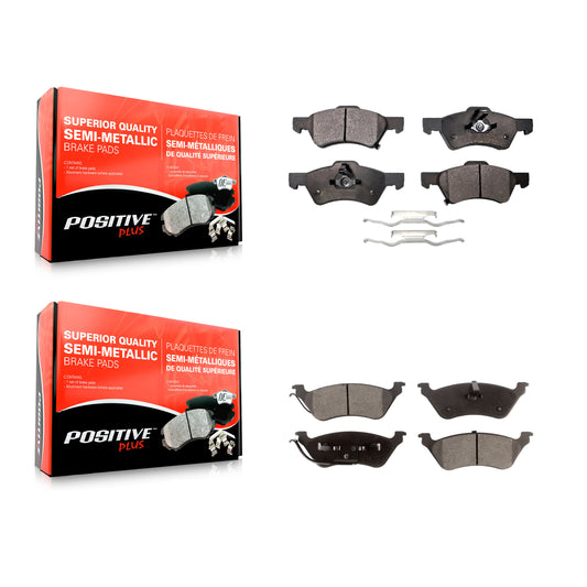[Avant + Arrière] Kit de plaquette (semi-métallique) de frein pour Dodge Grand Caravan Chrysler Town & Country Voyager KPF-100395