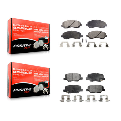 [Avant + Arrière] Kit de plaquette (semi-métallique) de frein pour Mitsubishi Outlander Sport RVR KPF-100399