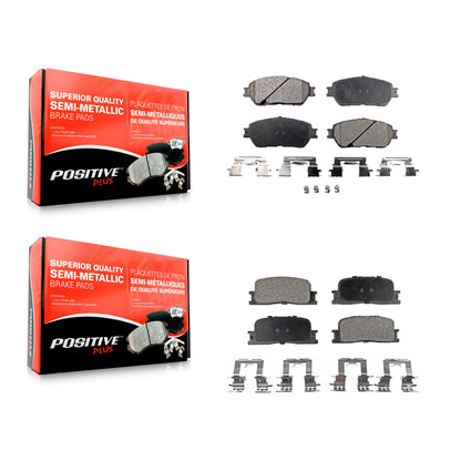 [Avant + Arrière] Kit de plaquette (semi-métallique) de frein pour Toyota Camry Lexus ES330 ES300 KPF-100409