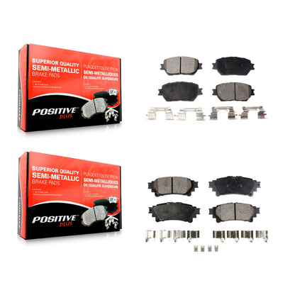 [Avant + Arrière] Kit de plaquette (semi-métallique) de frein pour 2014 Lexus IS250 C F Sport KPF-100411