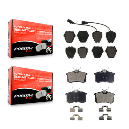 [Avant + Arrière] Kit de plaquette (semi-métallique) de frein pour 2004 Audi A6 Quattro avec 321mm Diameter Rotor KPF-100418