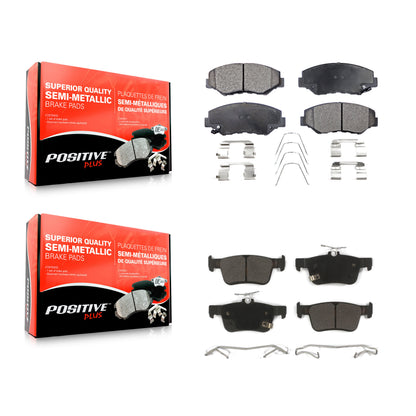 [Avant + Arrière] Kit de plaquette (semi-métallique) de frein pour Honda Civic KPF-100422