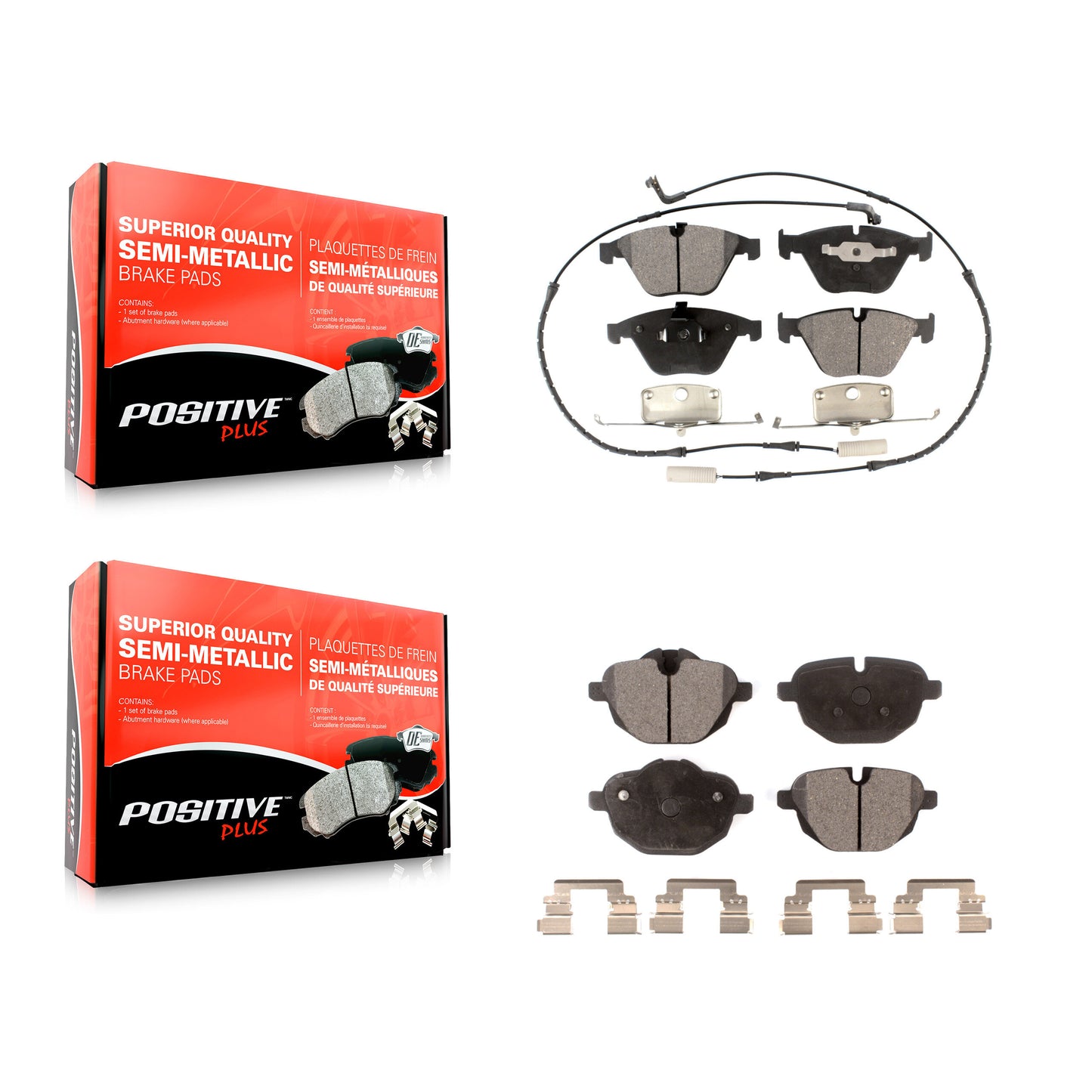 [Avant + Arrière] Kit de plaquette (semi-métallique) de frein pour BMW Z4 KPF-100428