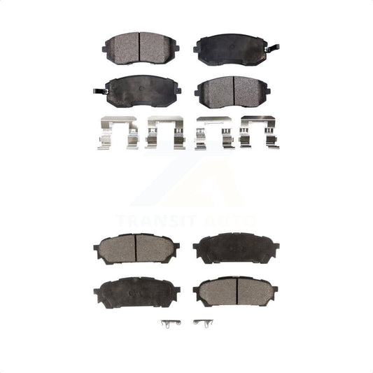 [Avant + Arrière] Kit de plaquette (semi-métallique) de frein pour Subaru Forester Impreza Saab 9-2X KPF-100434 par Positive Plus