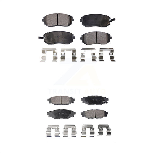 [Avant + Arrière] Kit de plaquette (semi-métallique) de frein pour Subaru Outback Legacy Forester Impreza WRX KPF-100435 par Positive Plus