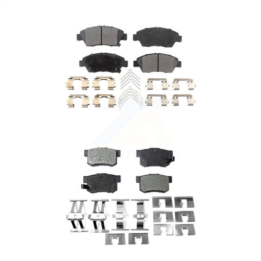 [Avant + Arrière] Kit de plaquette (semi-métallique) de frein pour Honda Civic Acura RSX ILX CR-Z KPF-100446 par Positive Plus