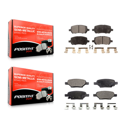 [Avant + Arrière] Kit de plaquette (semi-métallique) de frein pour Pontiac G5 Pursuit KPF-100447