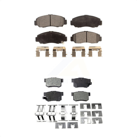 [Avant + Arrière] Kit de plaquette (semi-métallique) de frein pour Honda Accord Acura CSX KPF-100449 par Positive Plus