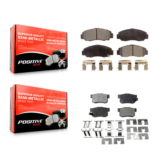 [Avant + Arrière] Kit de plaquette (semi-métallique) de frein pour Honda Accord Acura CSX KPF-100449