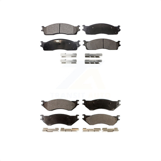 [Avant + Arrière] Kit de plaquette (semi-métallique) de frein pour Dodge Ram 2500 1500 3500 KPF-100453 par Positive Plus