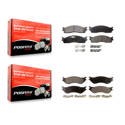 [Avant + Arrière] Kit de plaquette (semi-métallique) de frein pour Dodge Ram 2500 1500 3500 KPF-100453