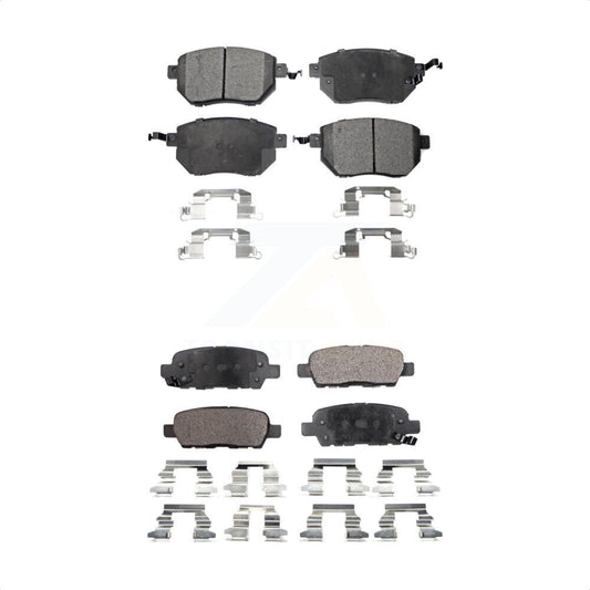 [Avant + Arrière] Kit de plaquette (semi-métallique) de frein pour Nissan Murano Altima Maxima INFINITI FX35 FX45 KPF-100456 par Positive Plus